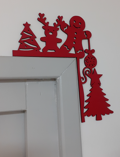Décoration de porte - Noël